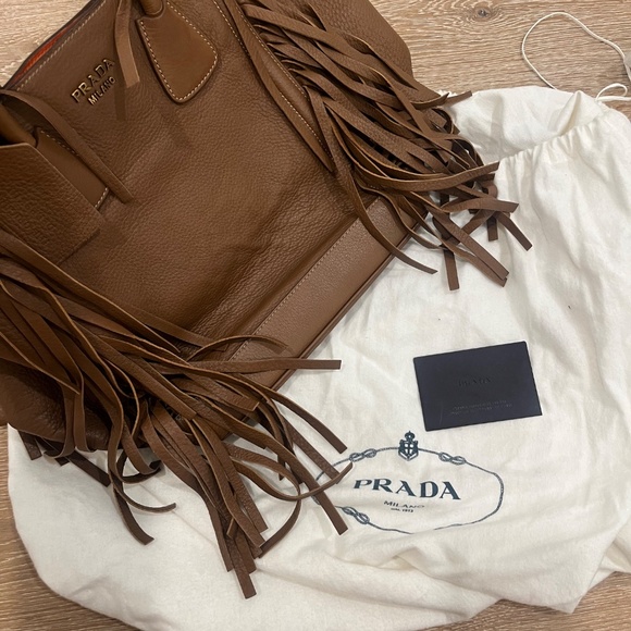 Prada cervo fringe camel bag - Picture 9 of 11